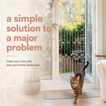 Full Height Cat Gate – No-Drill Indoor Cat Barrier
