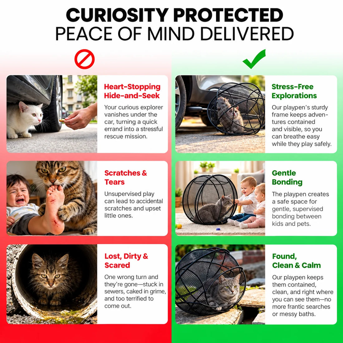 CatBall - Portable Pop-Up Outdoor Cat Playpen